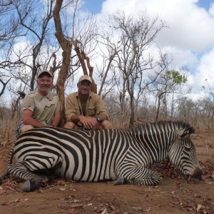 Hunting Zebra in Tanzania