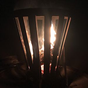 Sitting around the fire in Africa