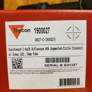 Trijicon Accupower 1-8 Riflescope