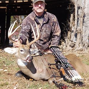 White-tailed Deer Bow Hunting Western Kentucky USA