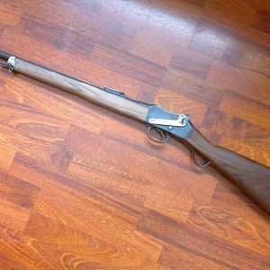 Martini Enfield 303 Rifle restocked with Walnut