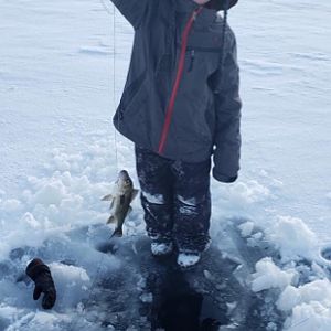 Ice Fishing in Maine USA