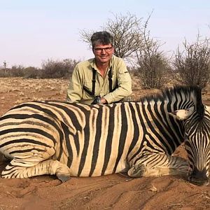 Namibia Hunt Burchell's Plain Zebra
