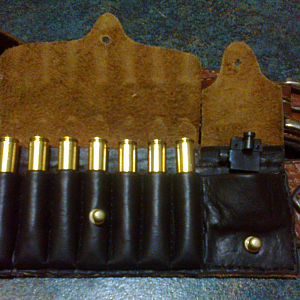 Talley aperture sight in  carry case with Ammo