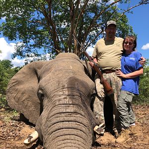 Hunting Elephant in Zimbabwe