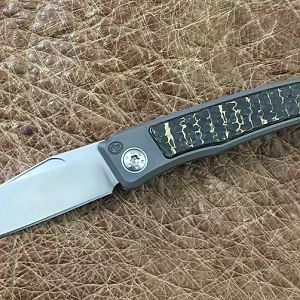 Snakeskin Carbon Fiber Rinkhals Slip Joint Folder from African Sporting Creations