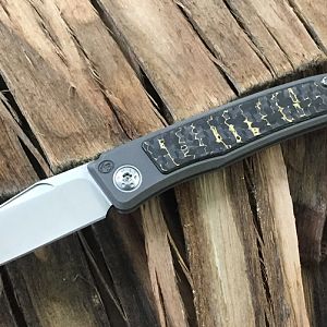 Snakeskin Carbon Fiber Rinkhals Slip Joint Folder from African Sporting Creations