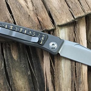 Snakeskin Carbon Fiber Rinkhals Slip Joint Folder from African Sporting Creations