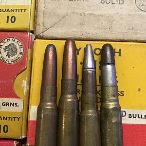 Four most common vintage Westley Richards 318 rounds