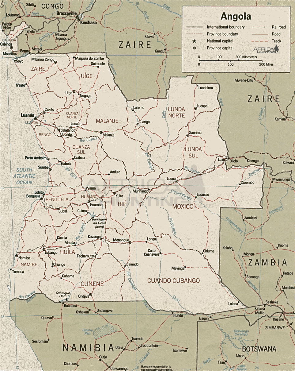 angola map