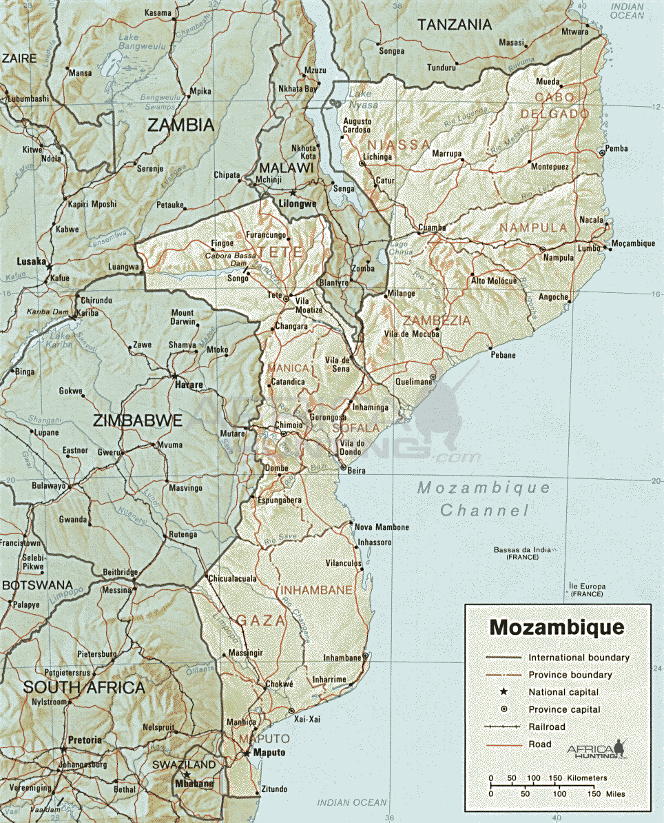 mozambique map