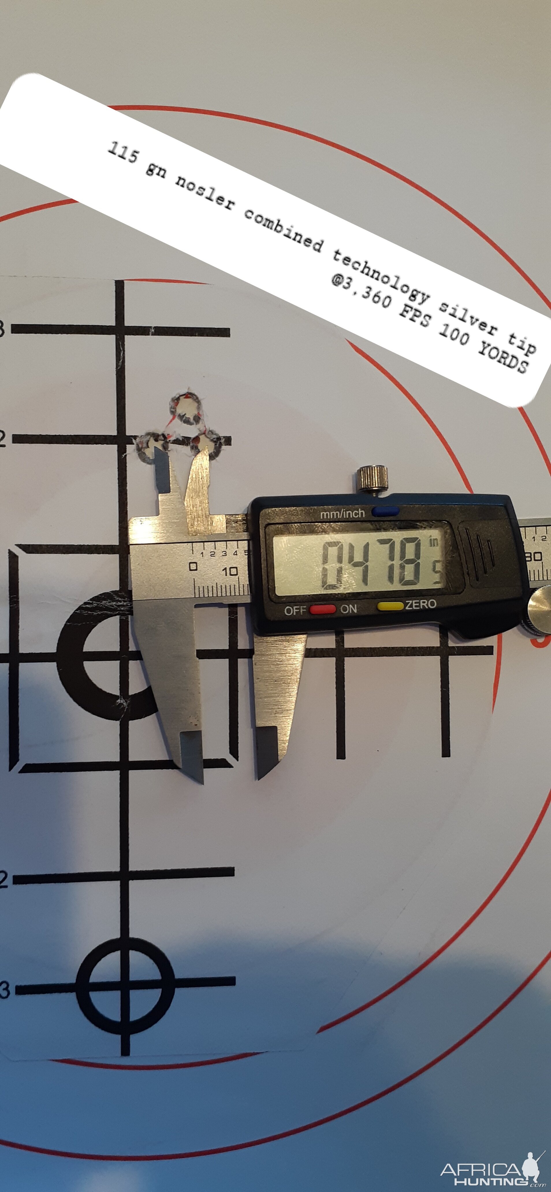 100 Grain Barnes TTSX 115 Grain Nosler Range Shots