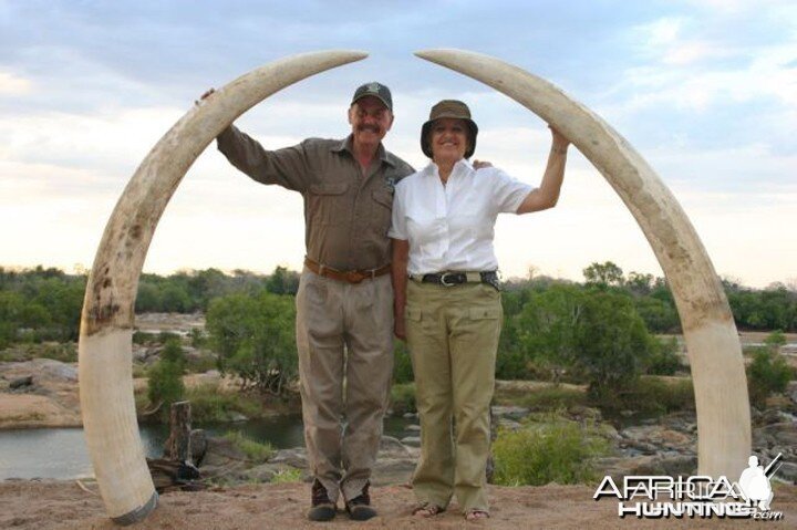 100 Pounder Elephant taken in Northern Mozambique