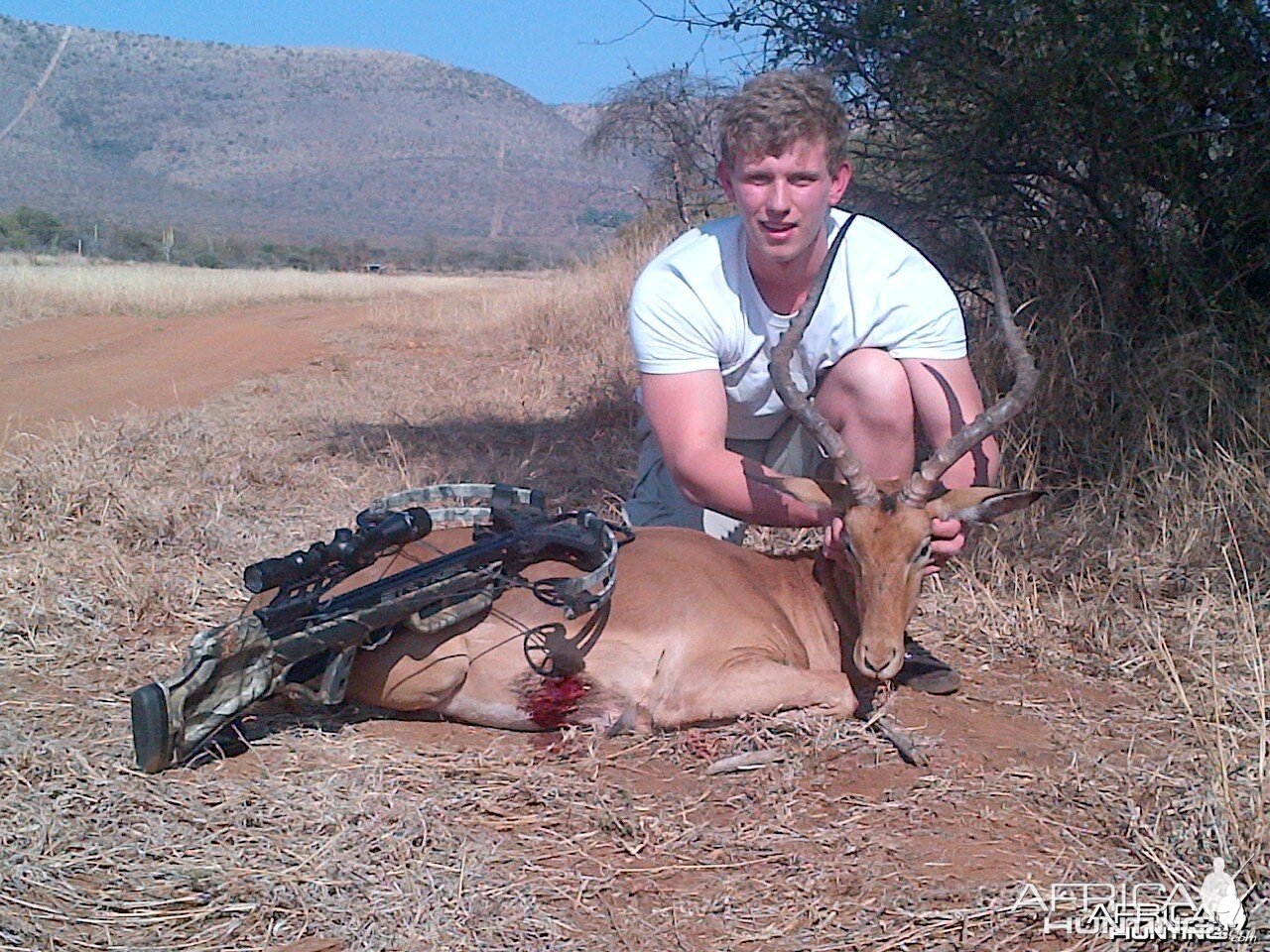 25 inch rowland ward impala taken with crossbow