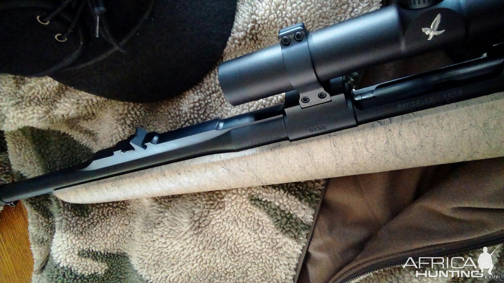 375 H&H Rifle built on a Satterlee action