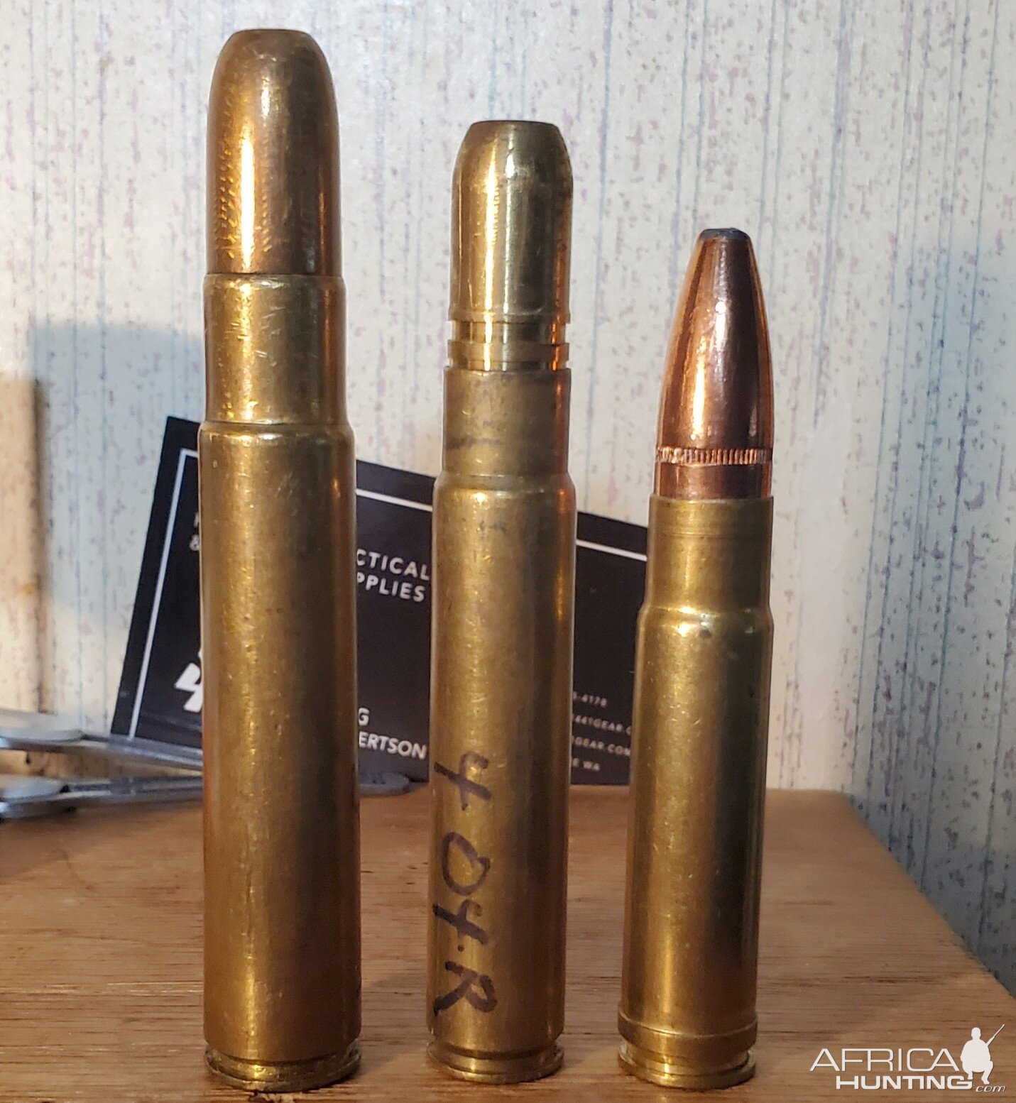 .458-416 Rigby, .404-375 Ruger, and .458-350 Rem Magnum Ammunition