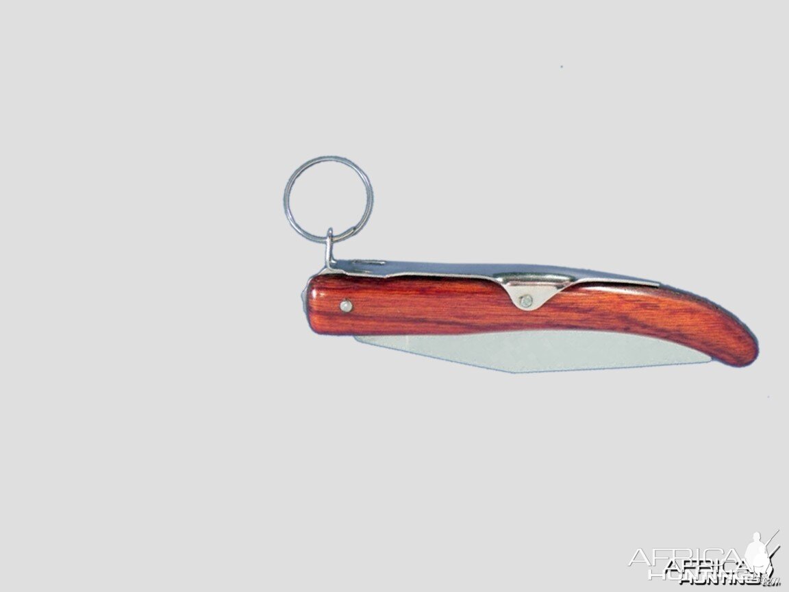 5 1/2 inch folding OKAPI knife with a 4â€ locking blade