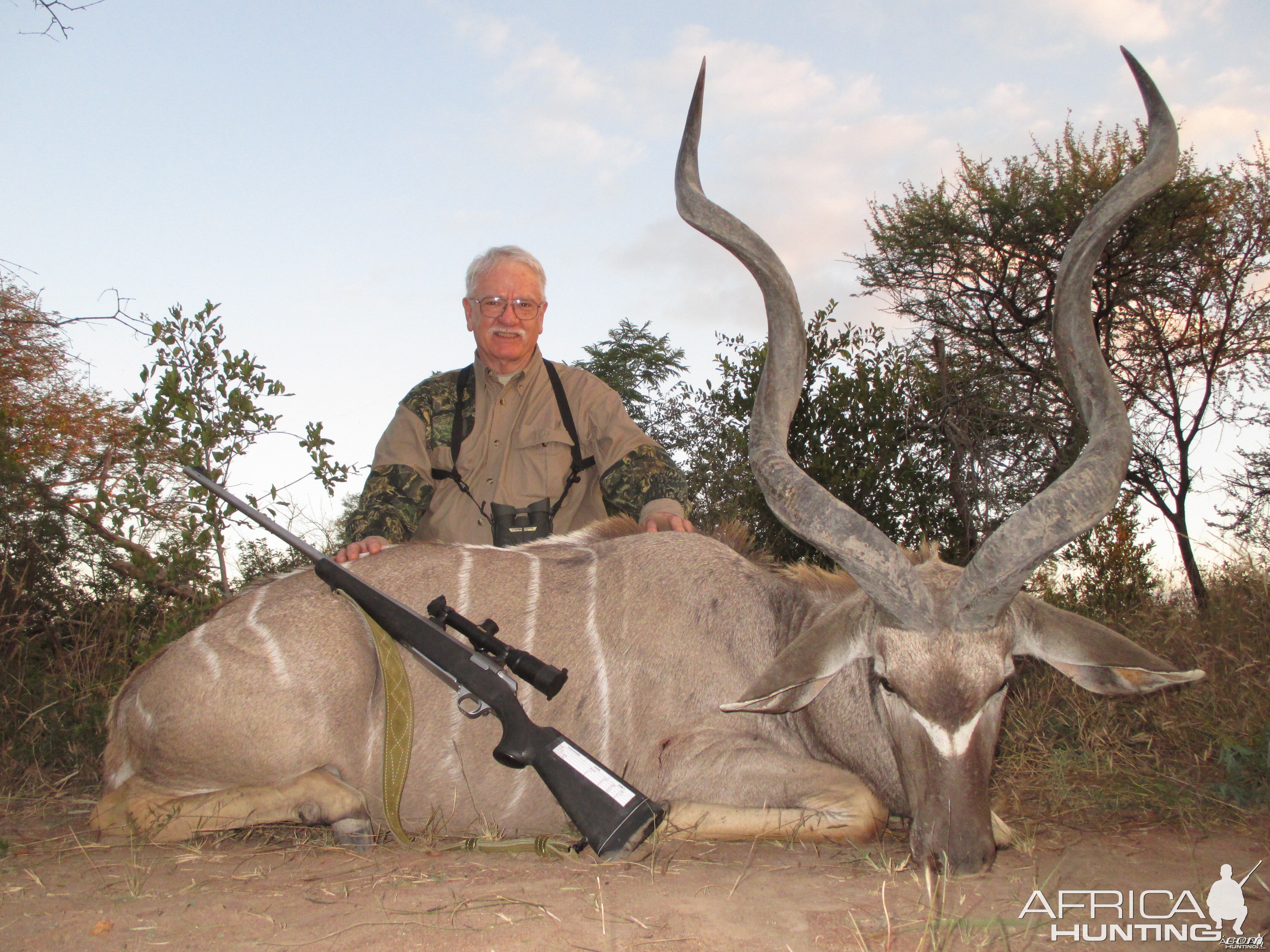 54" kudu shot just at sundown