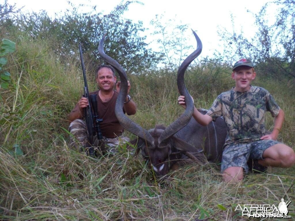 55" Kudu bull shot at King's Kloof, by a client.