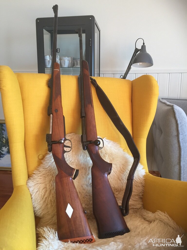 67 BRNO Safari in 375 H&H Rifle & Tikka Wildboar 6,5x55 Rifle