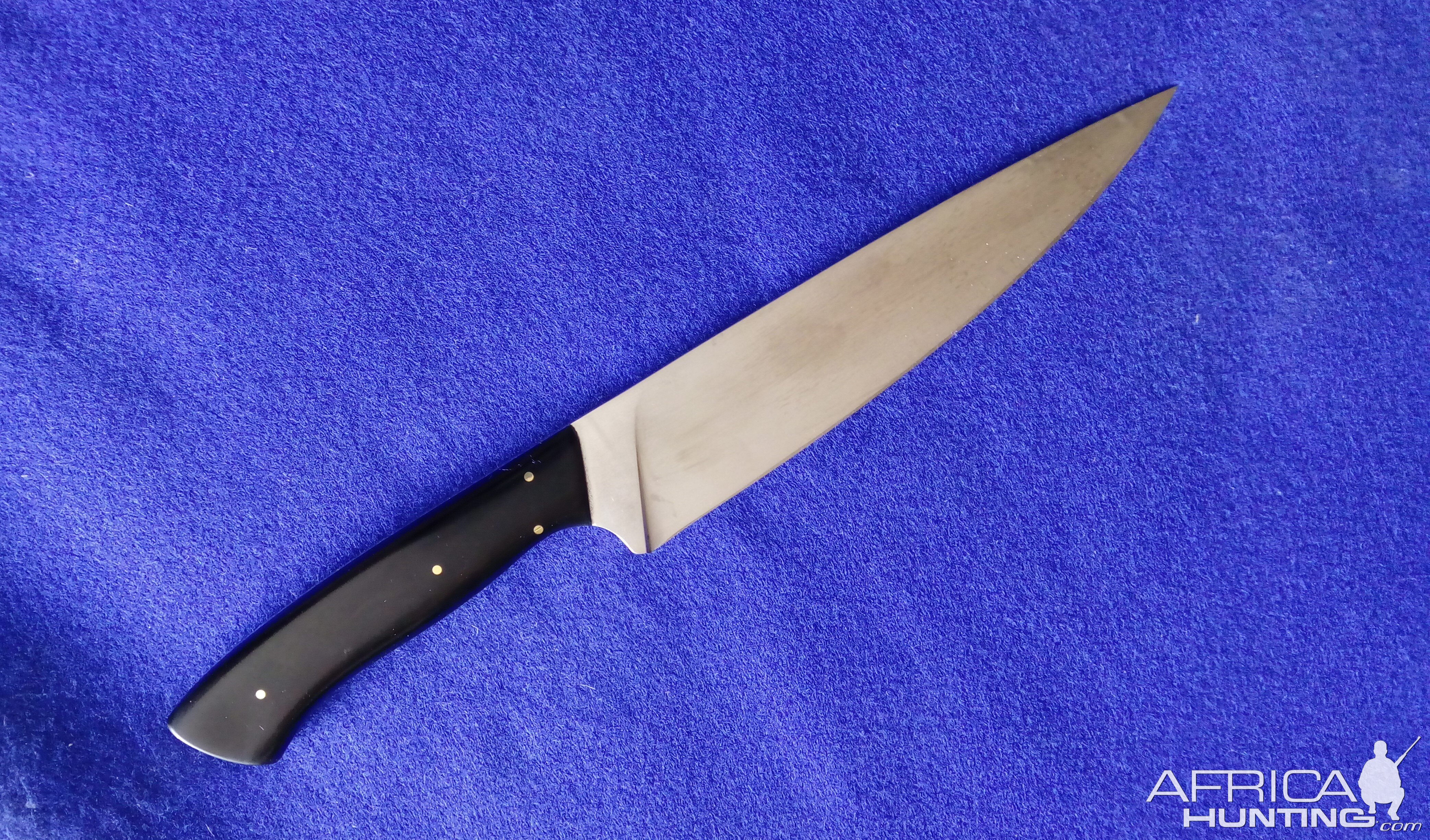 7 Inch Chef Slicer Knife in 12C27 stainless with Paper Micarta handles