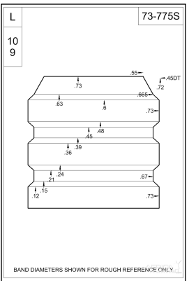 775 grain .732" Accurate Molds Bullet mold that looks like this