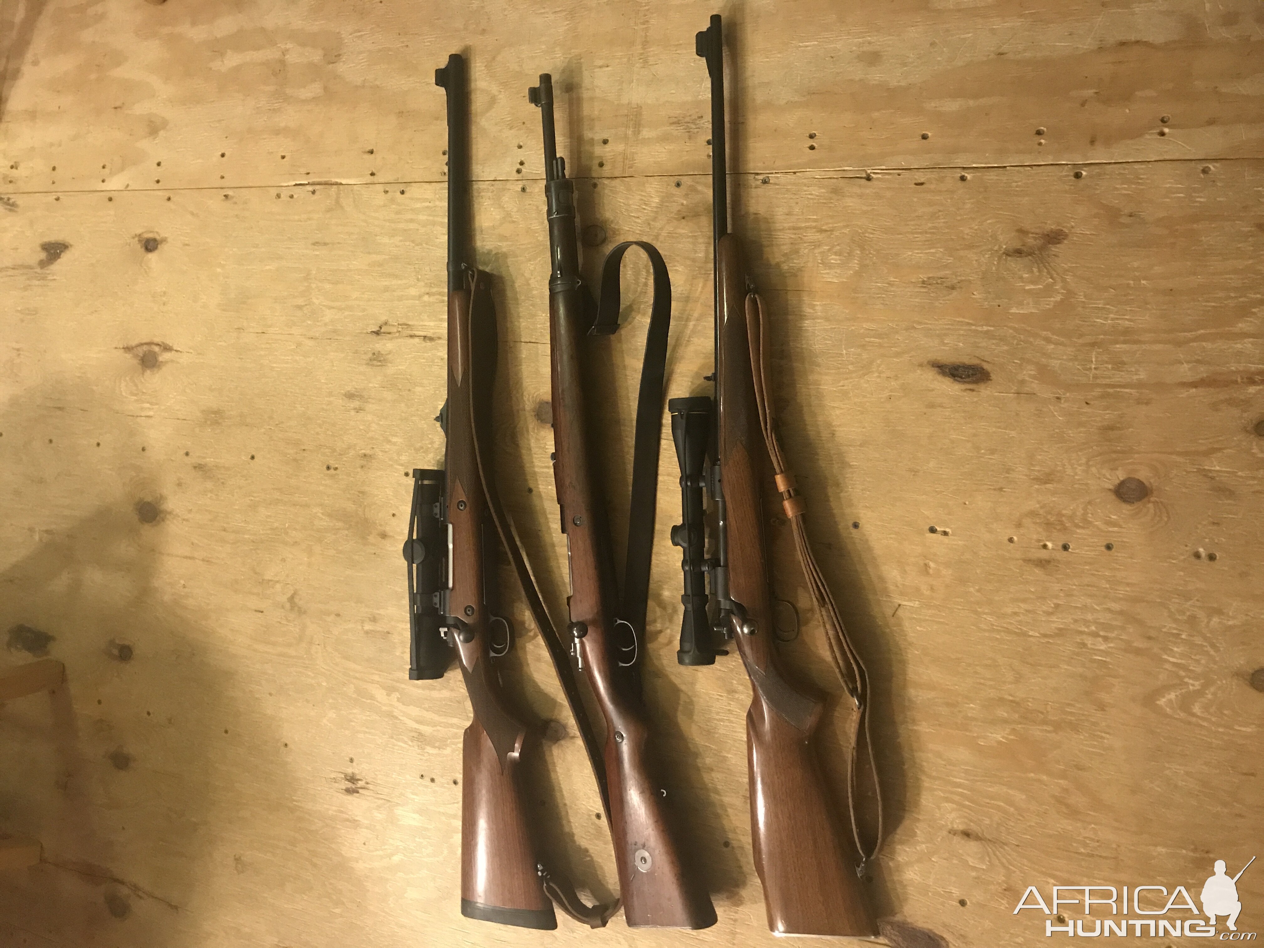 7mm Mauser, Winchester model 70 .375 & Winchester model 70 pre 64 30-06 Rifles