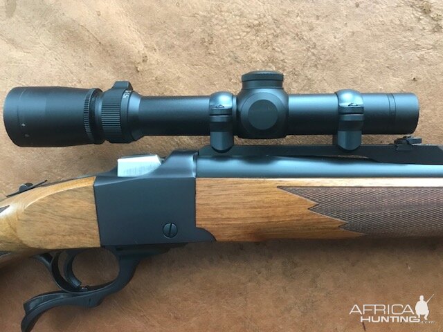 7x57 Rifle with steel Leupold rings keep the 1.5-5 scope nice and low