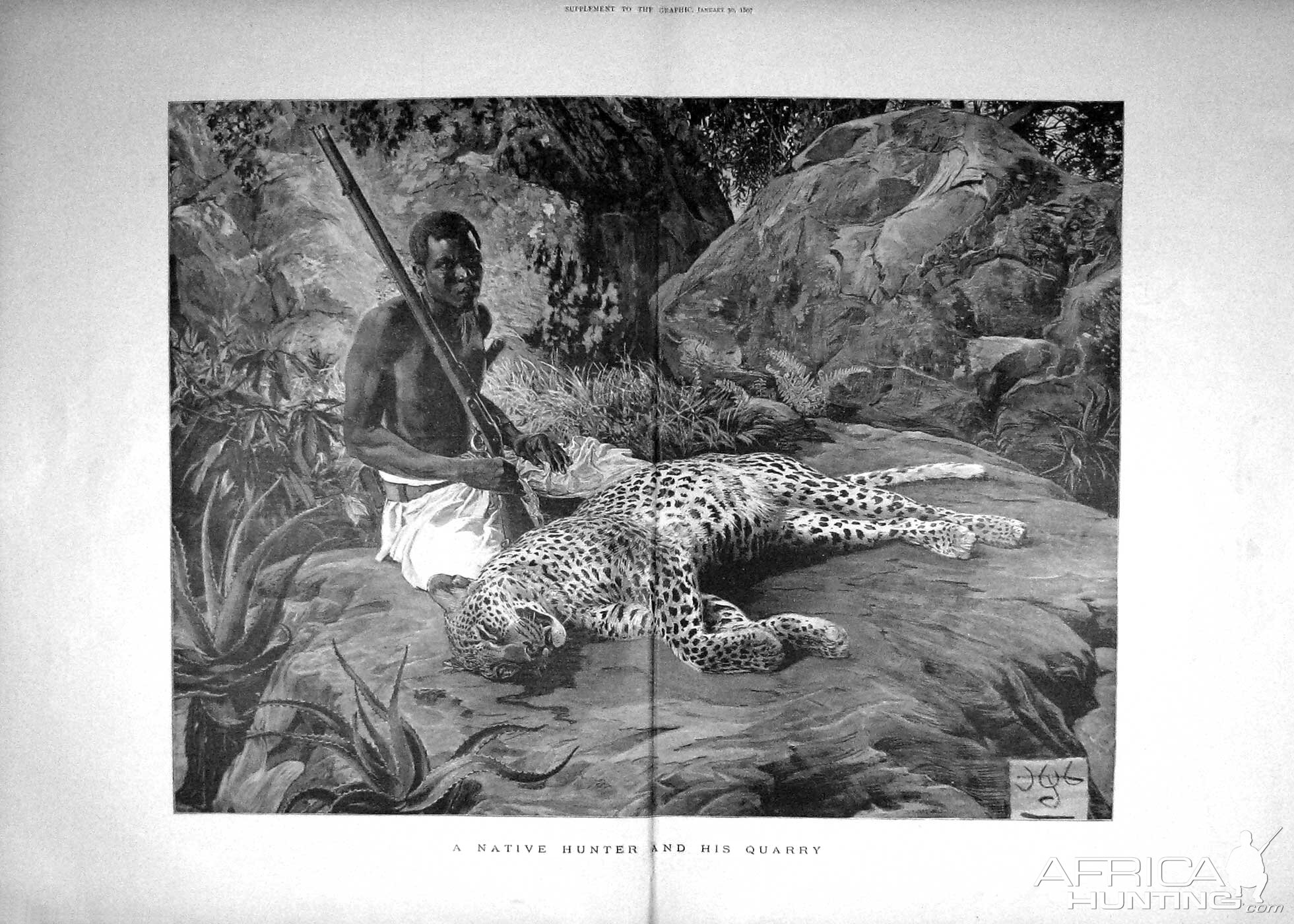 A native hunter and his query - Leopard