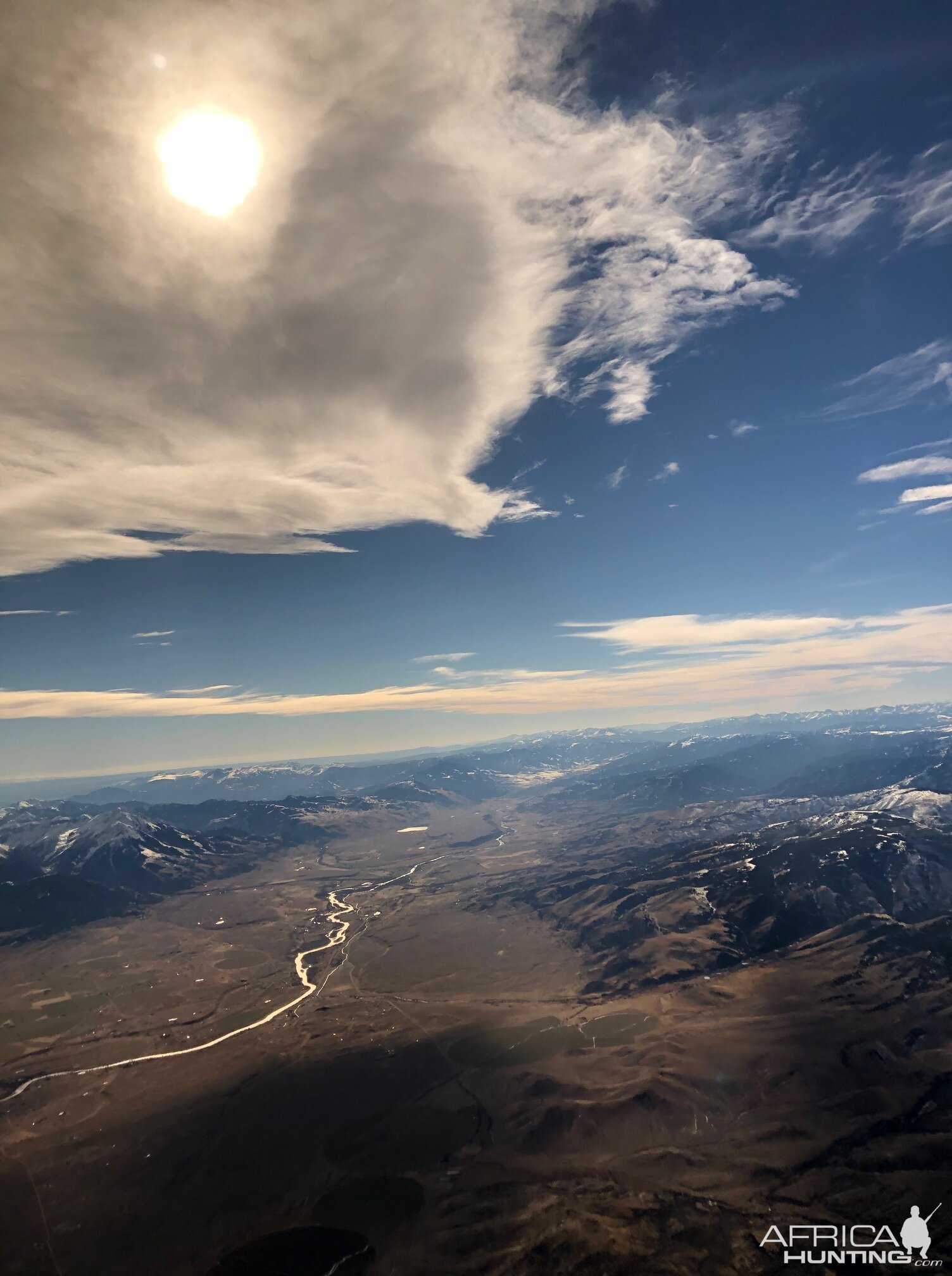 Aerial view of the Paradise Valley