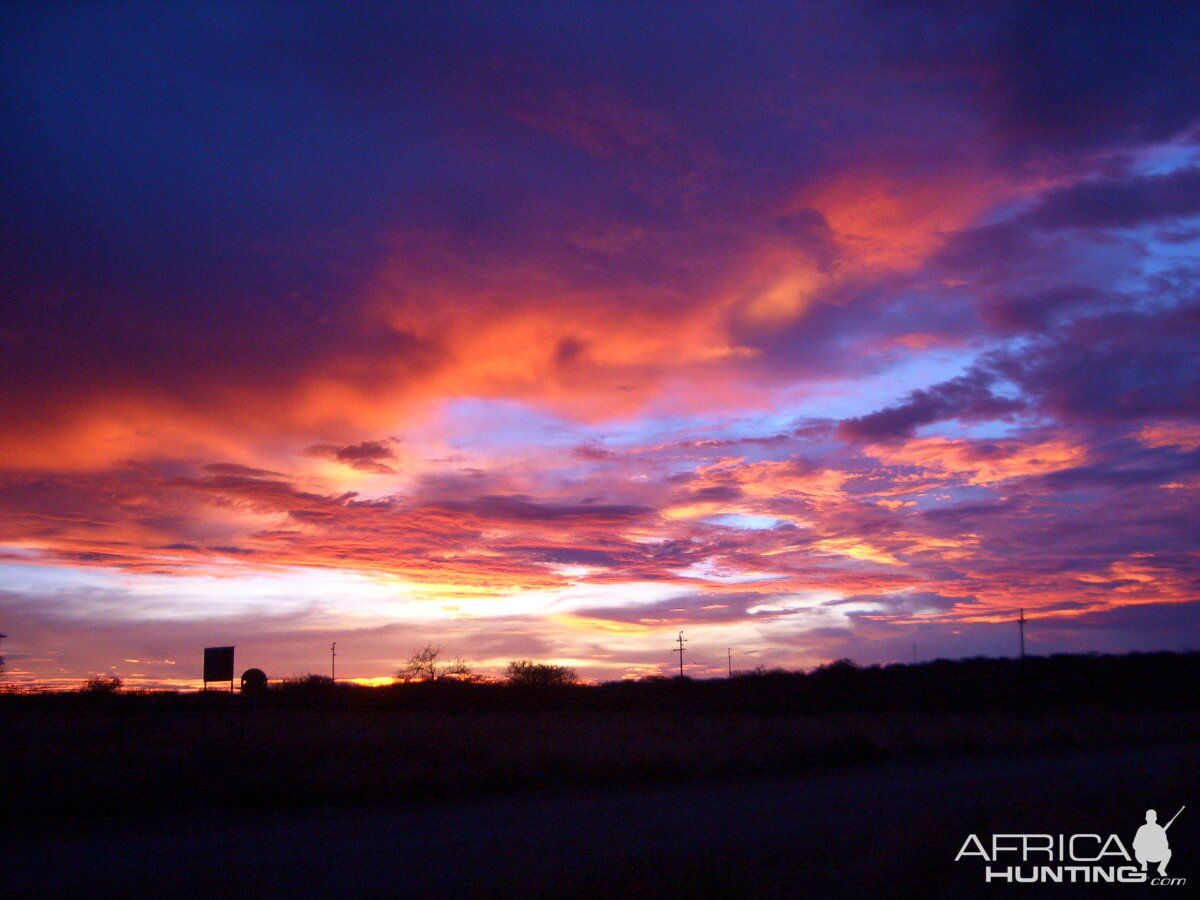 Africa Namibian Sunset