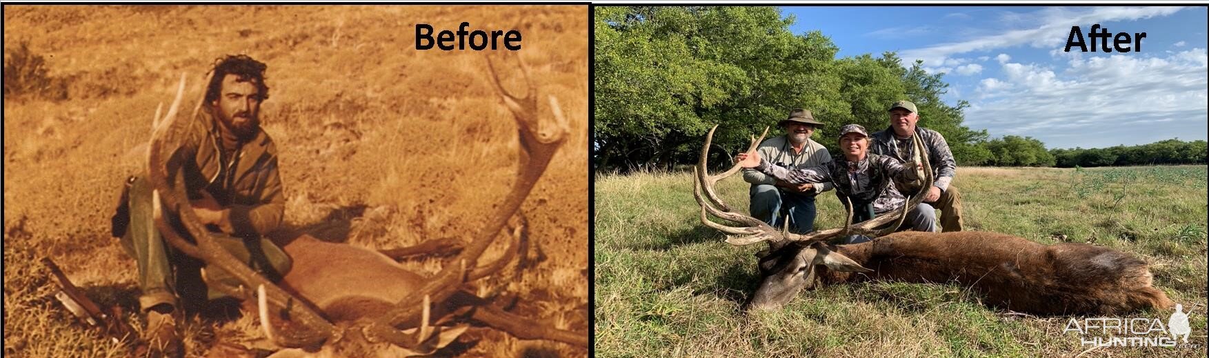 Argentina Hunt 40 years ago and now