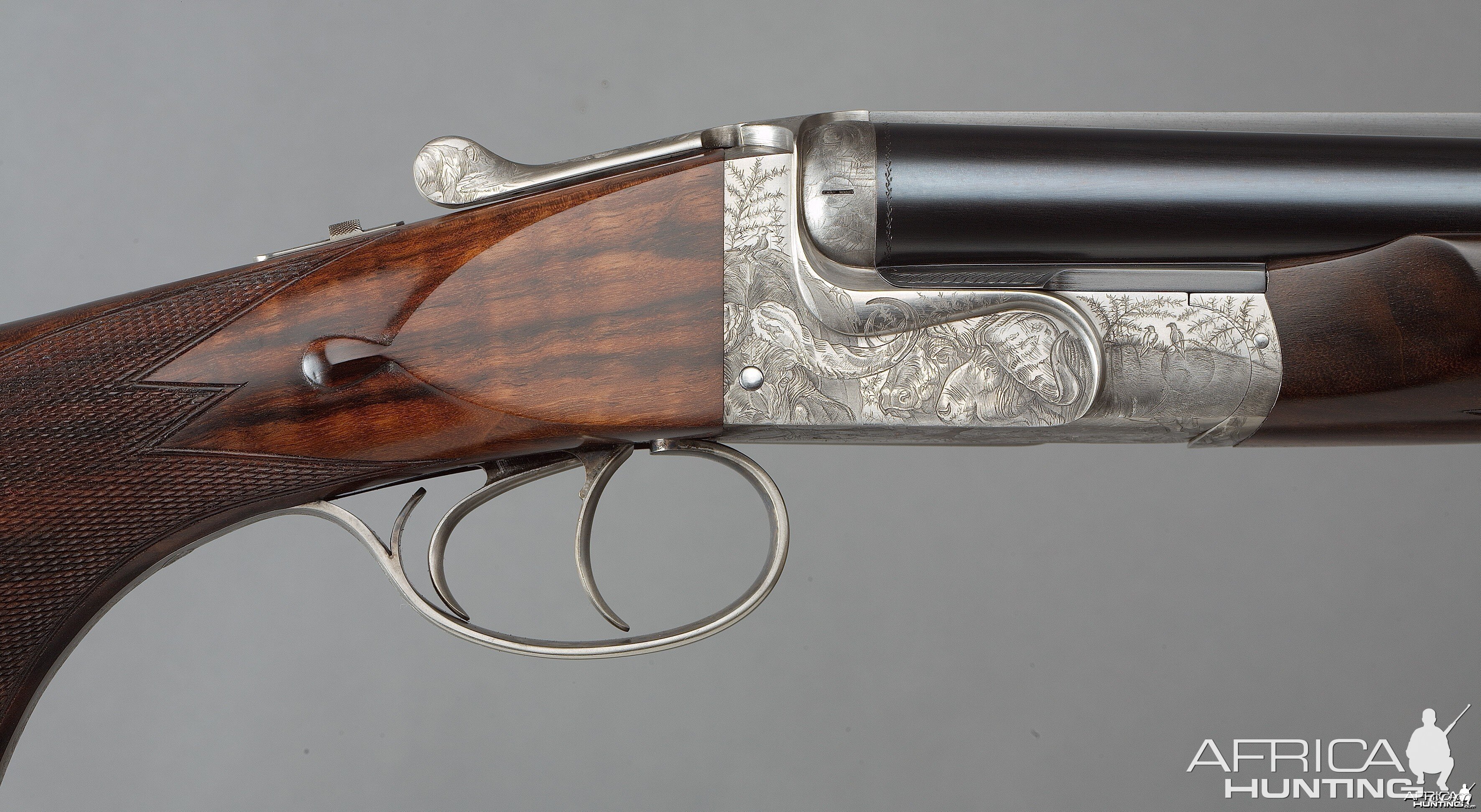 Azur Safari Eloge Double Rifle by Verney-Carron with Buffalo Engraving