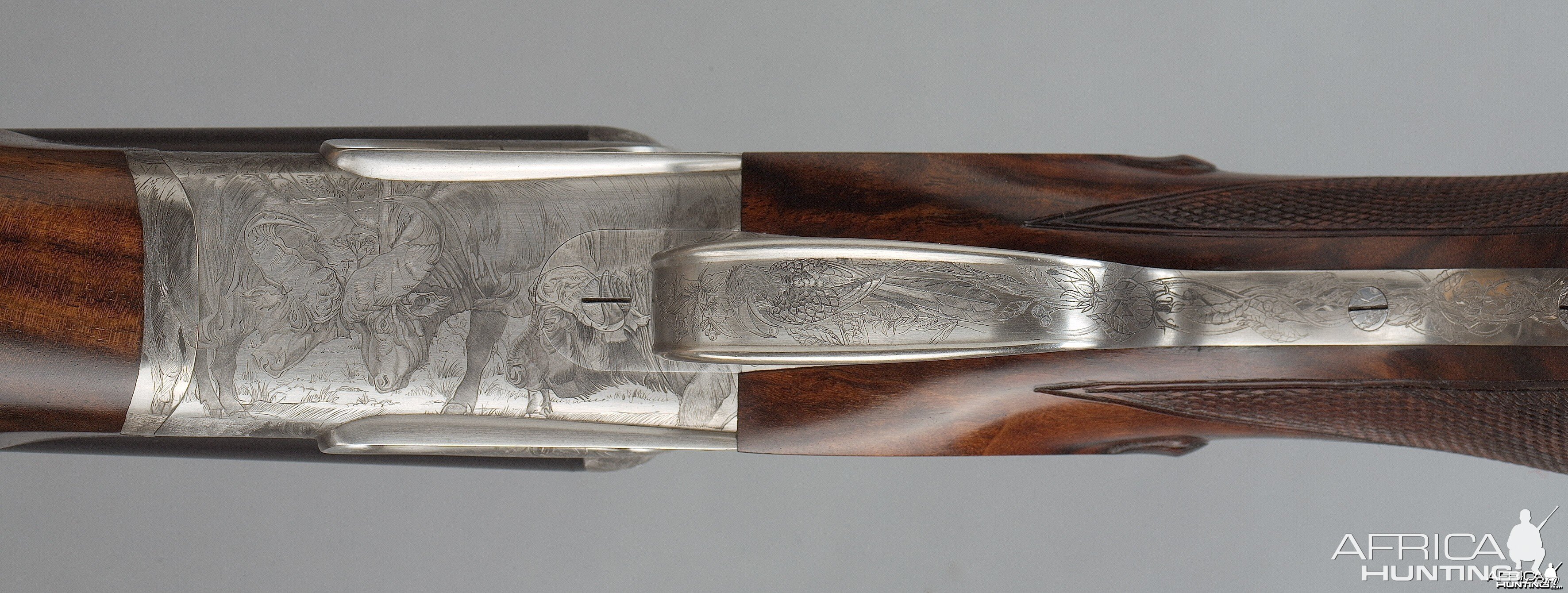 Azur Safari Eloge Double Rifle by Verney-Carron with Buffalo Engraving