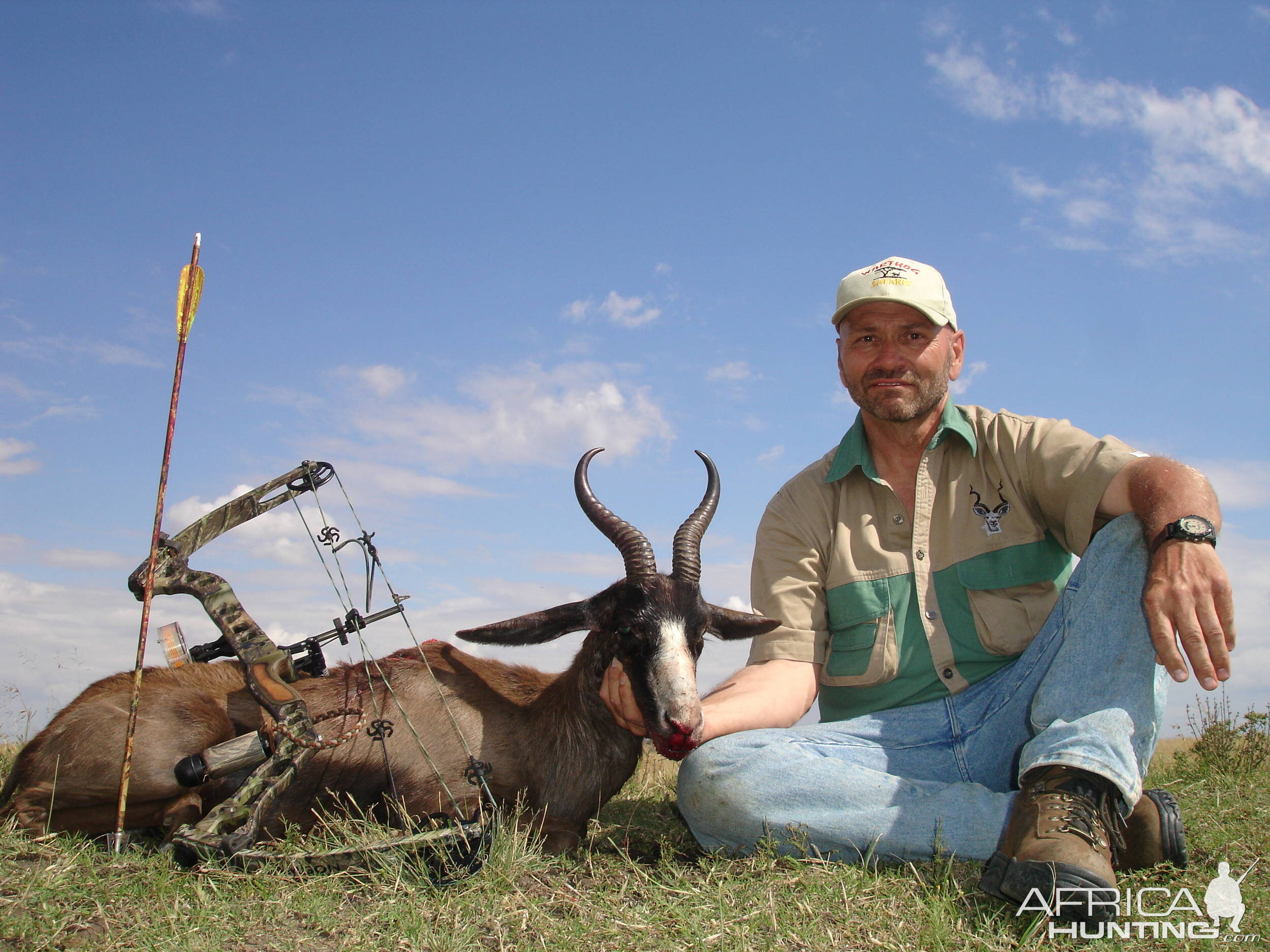 Black Springbok w/bow, took with Warthog Safaris 2005