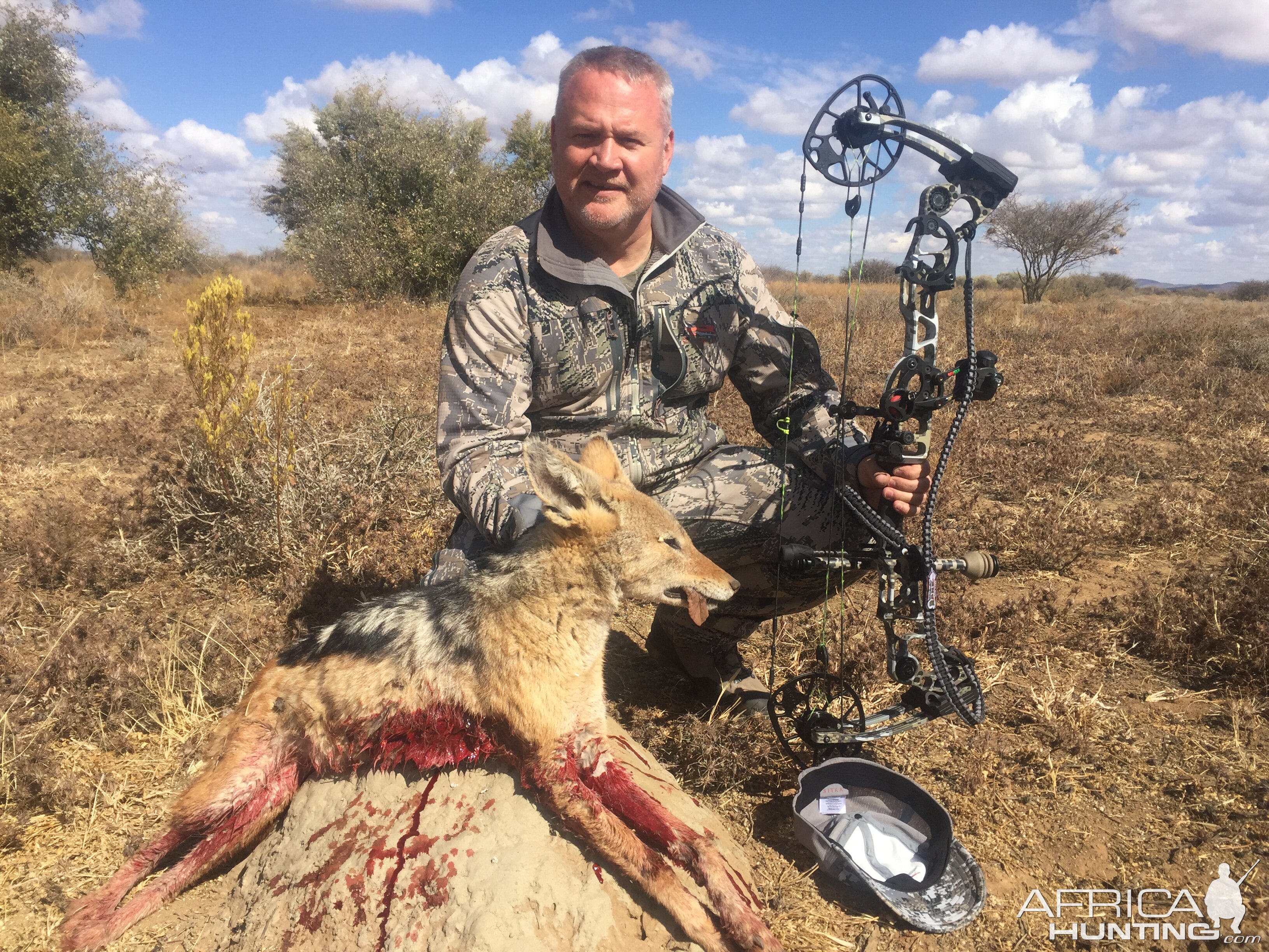 Bow Hunting Jackal in Namibia