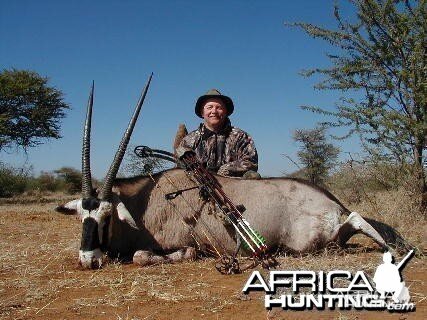 Bow Hunting Oryx in Namibia