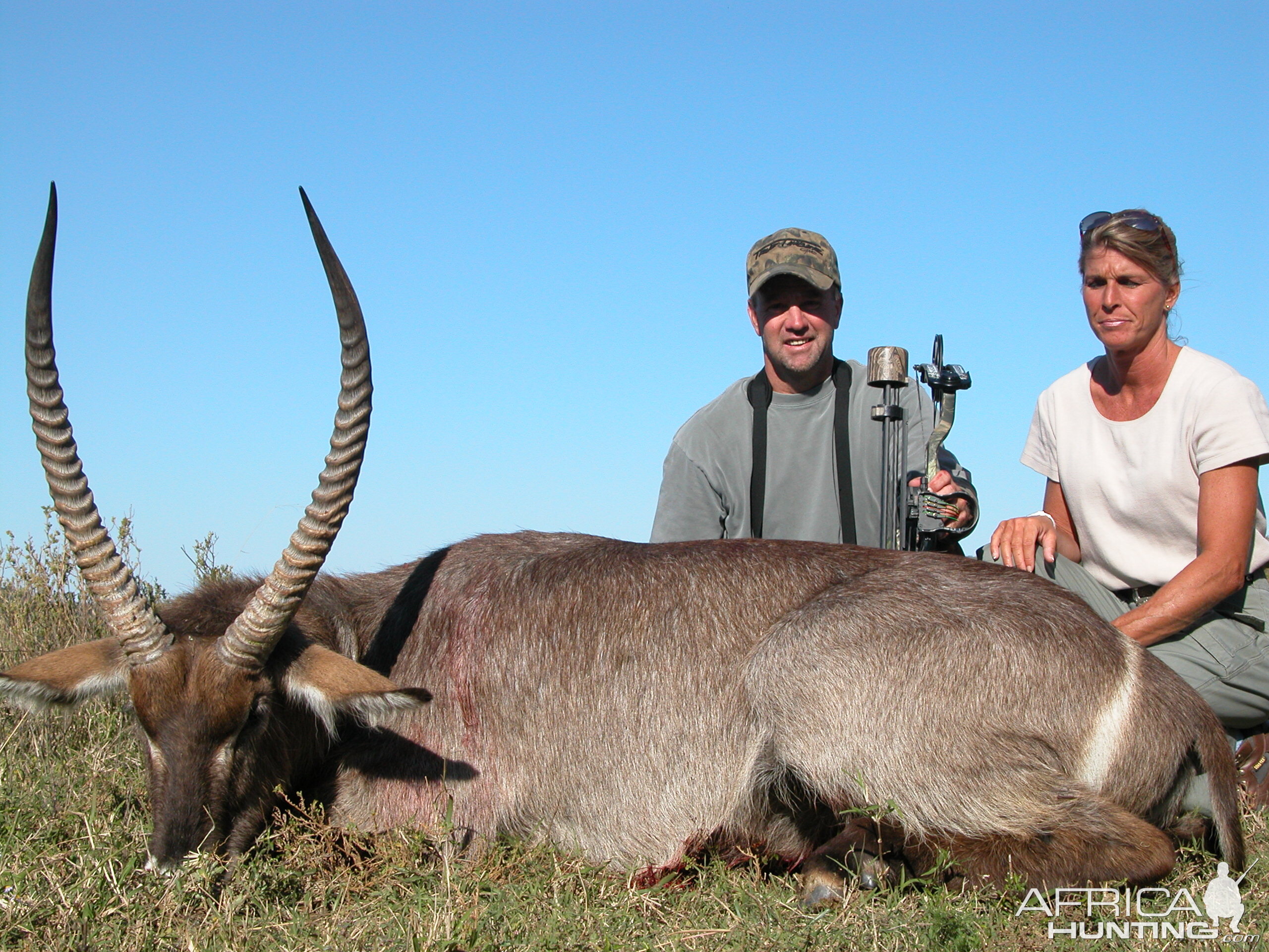 Bowhunting Waterbuck with Wintershoek Johnny Vivier Safaris in South Africa