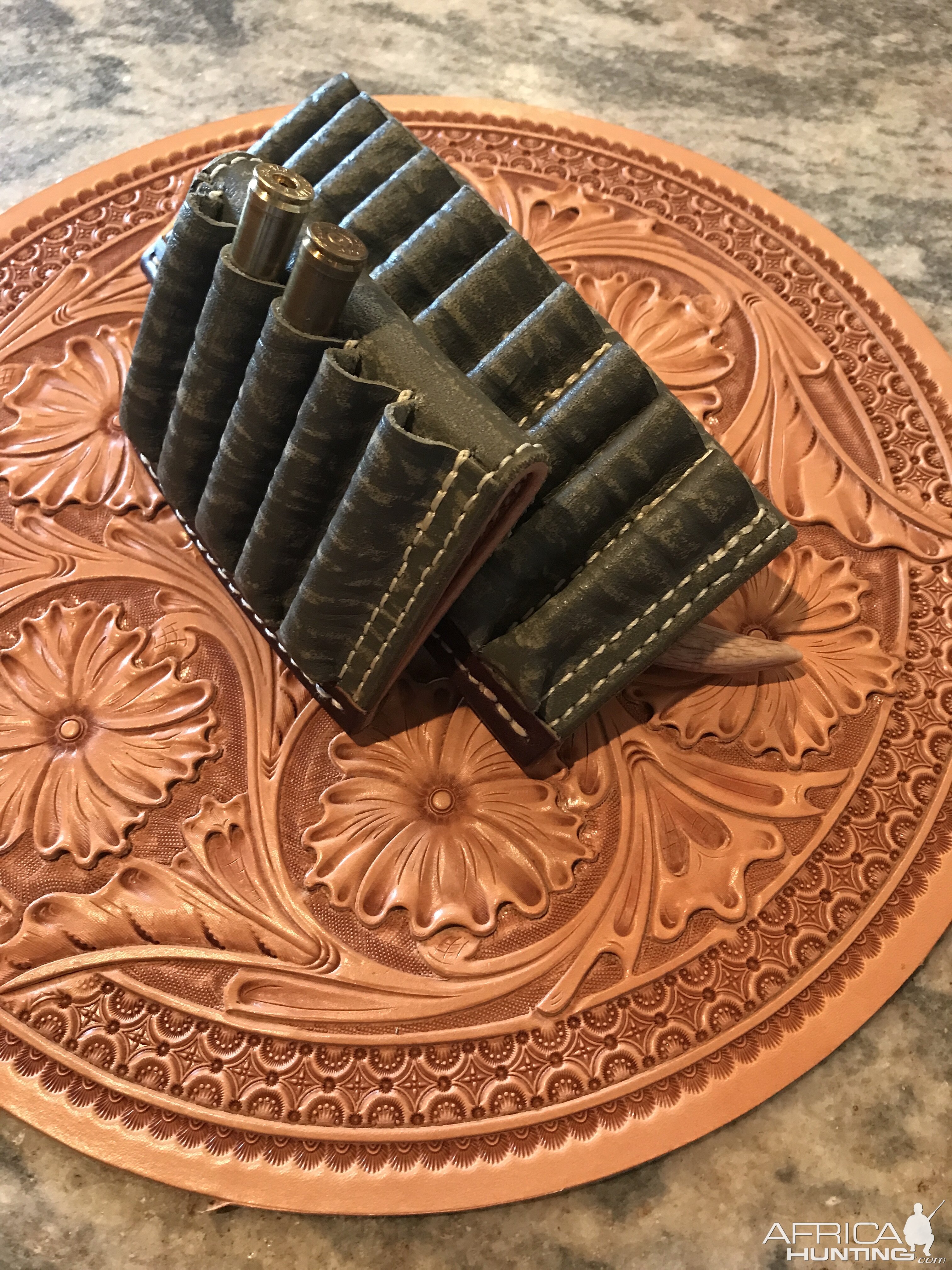 Cape Buffalo Hide Shell Holders