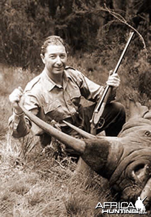 Carlo Caldesi with Black Rhino