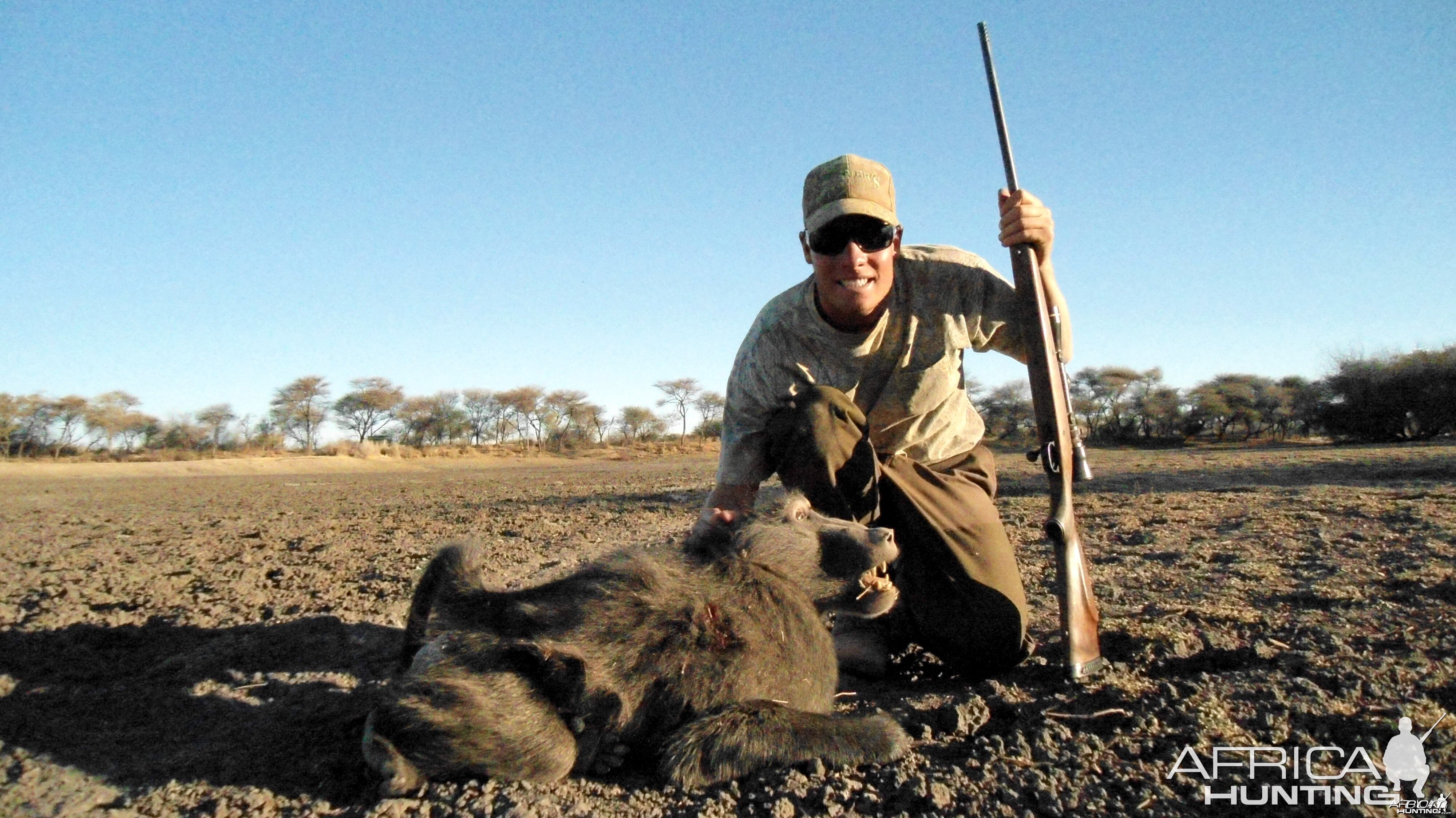 Chacma Baboon hunted with Ozondjahe Hunting Safaris in Namibia