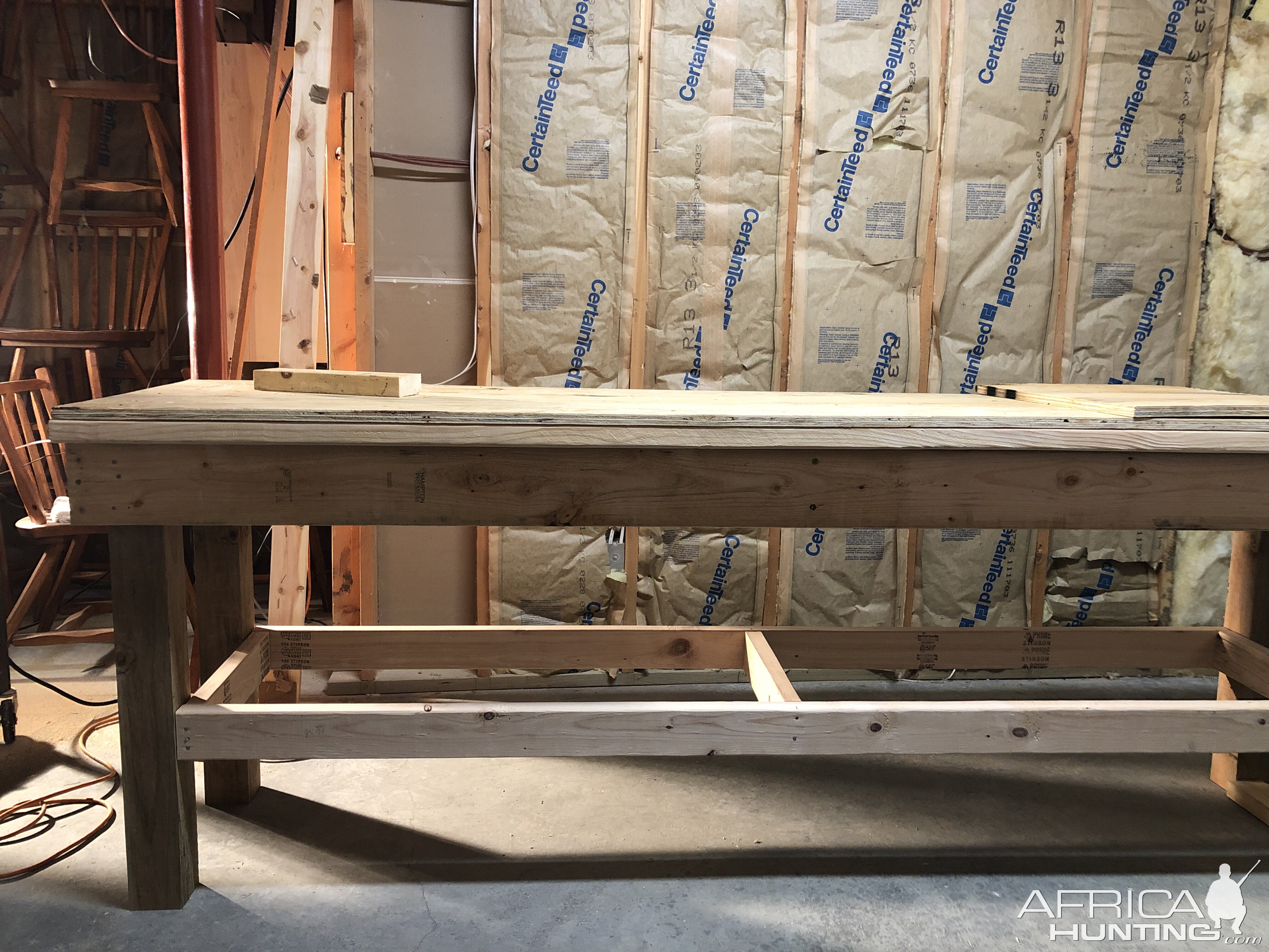 Converting basement storage area into a suitable work space for reloading