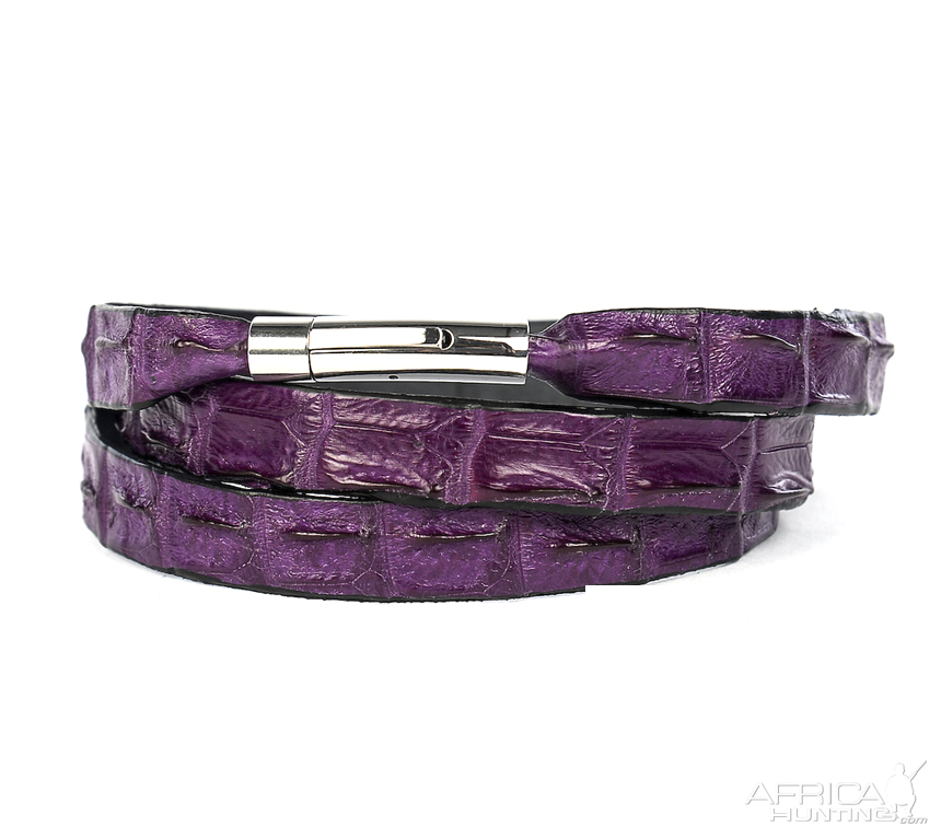 Crocodile Leather Wrap Around Bracelet from African Sporting Creations