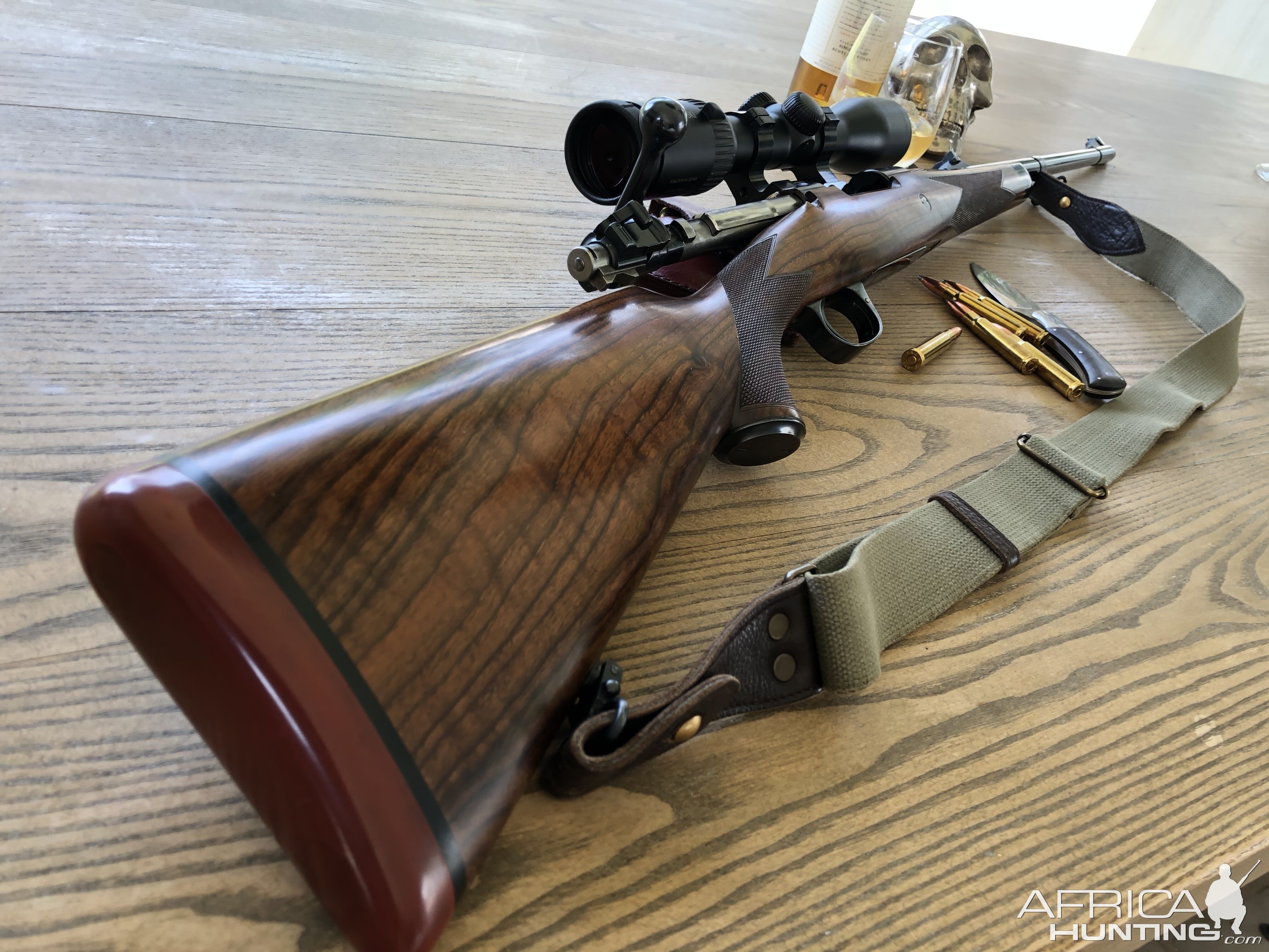 Custom 8x57 JS Rifle built on a commercial Mauser action