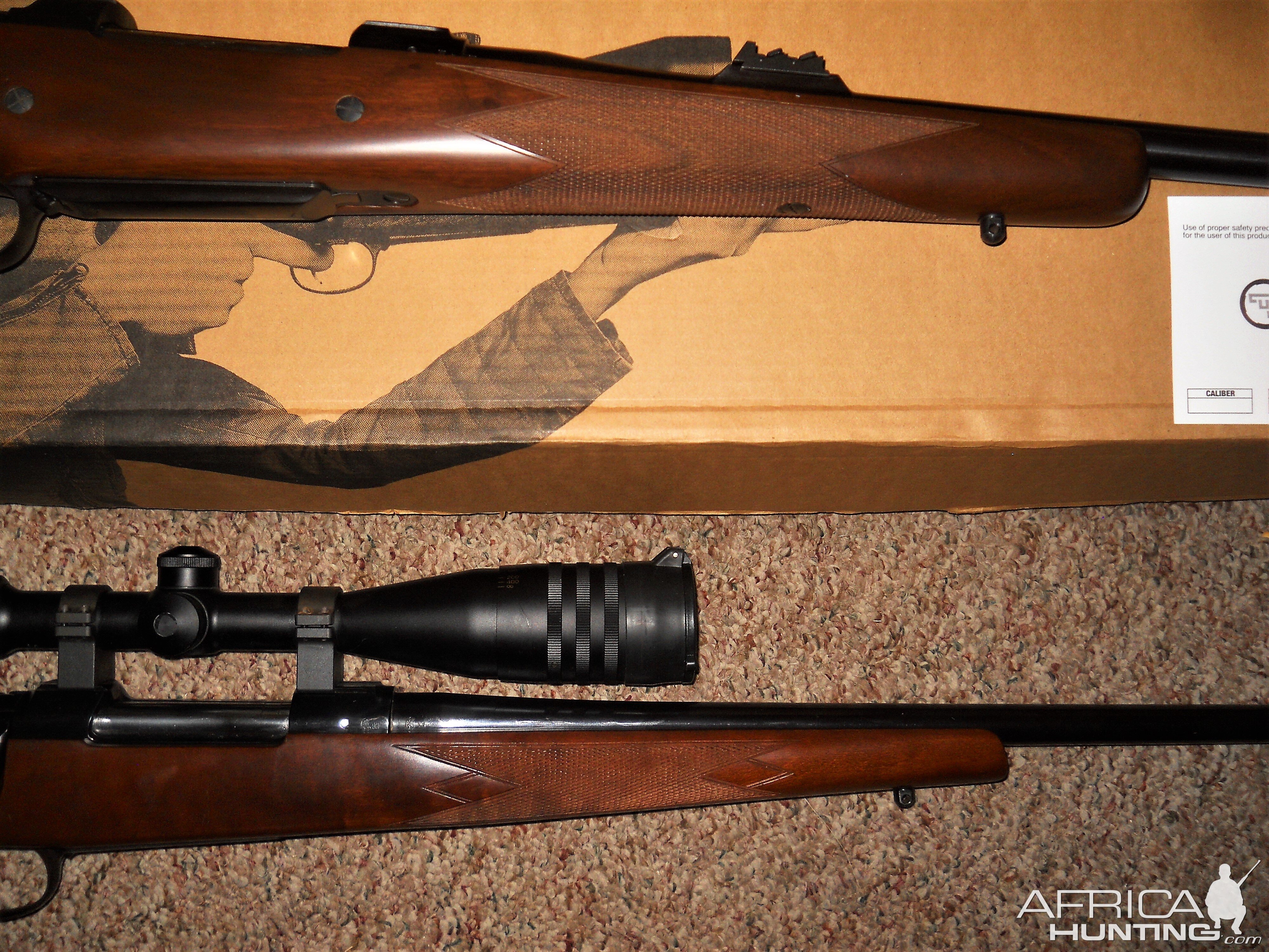 CZ 550 American Rifles in a .375 and a 6.5x55