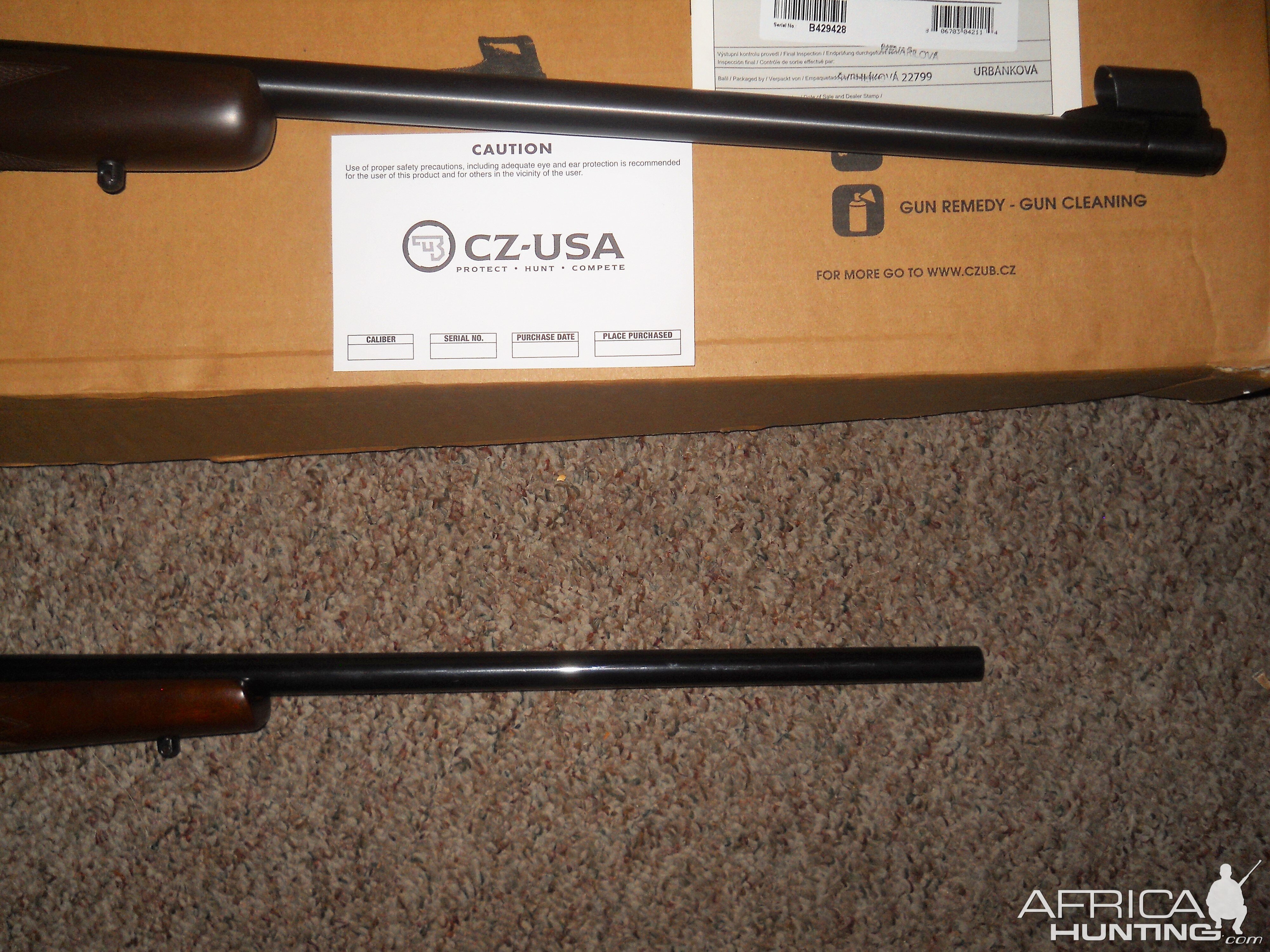 CZ 550 American Rifles in a .375 and a 6.5x55