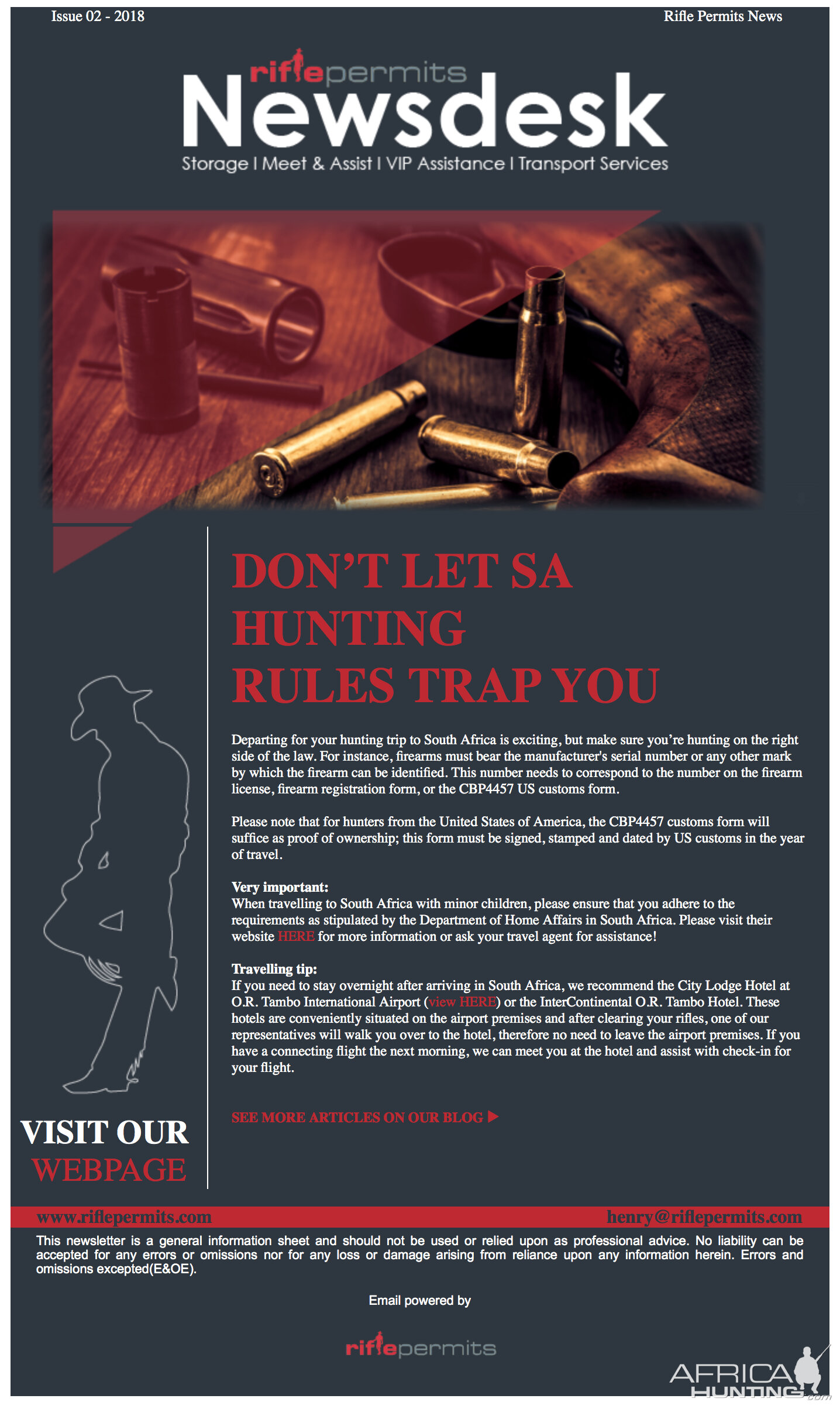 Don’t Let South Africa Hunting Rules Trap You!