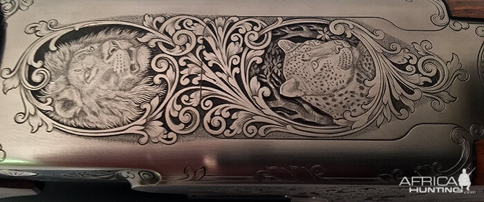 Double Rifle Krieghoff Engraving