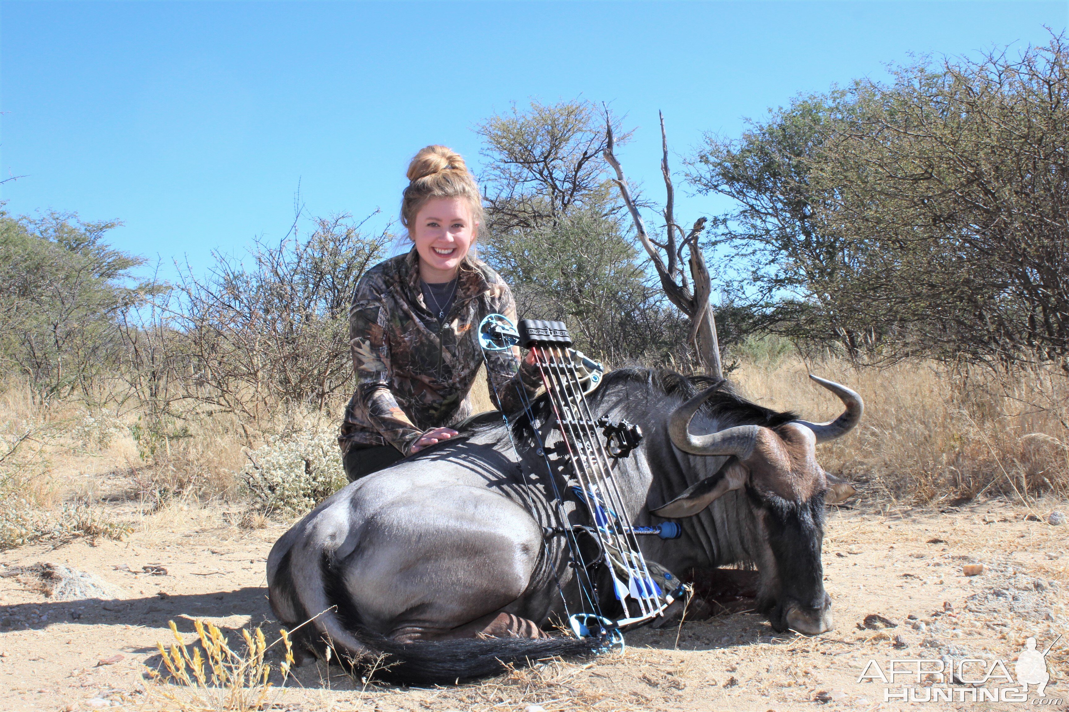 Emily and her Wildebeest