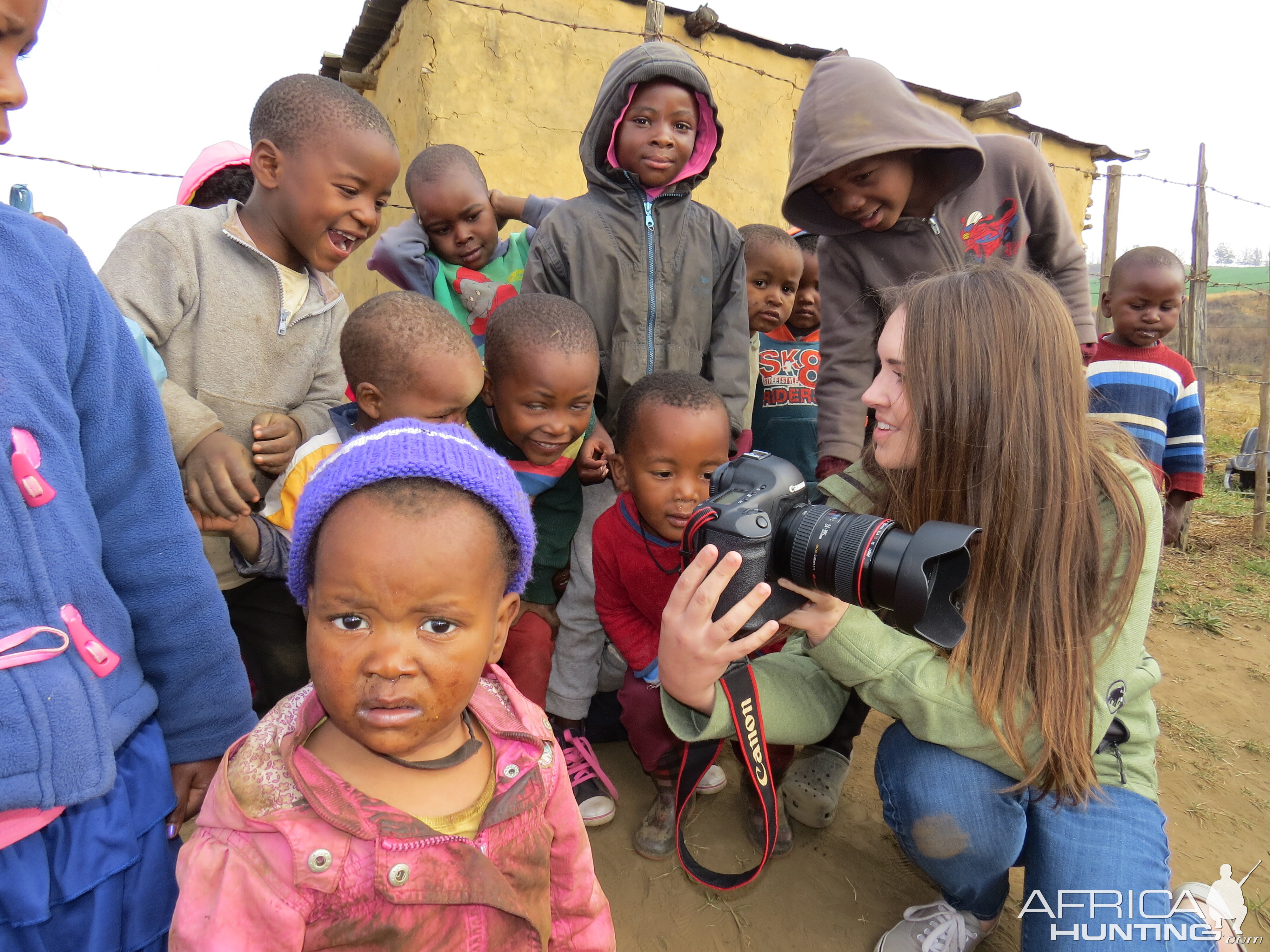 Family safari: delivering meat and other highly valued items to a poor community